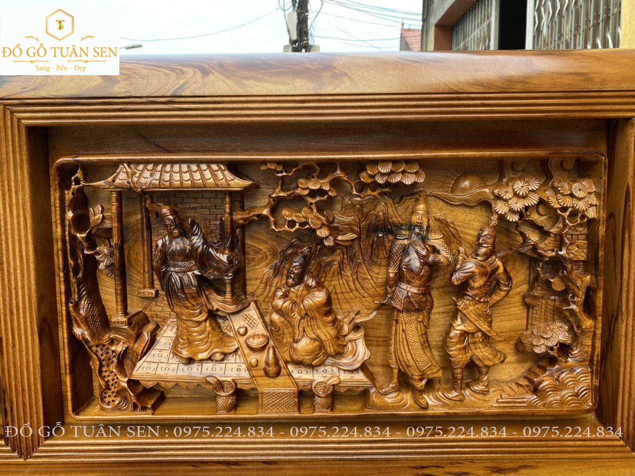 hình ảnh bộ Trường kỷ  gỗ gụ ta quảng bình 